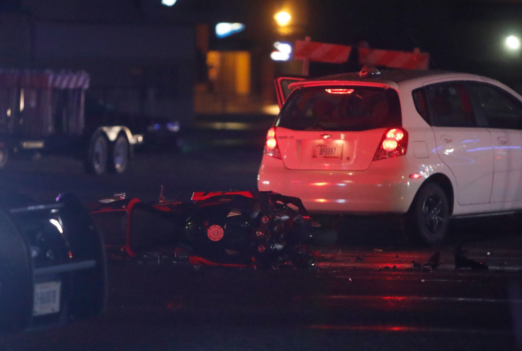 West End vehicle collision sends motorcyclist to hospital